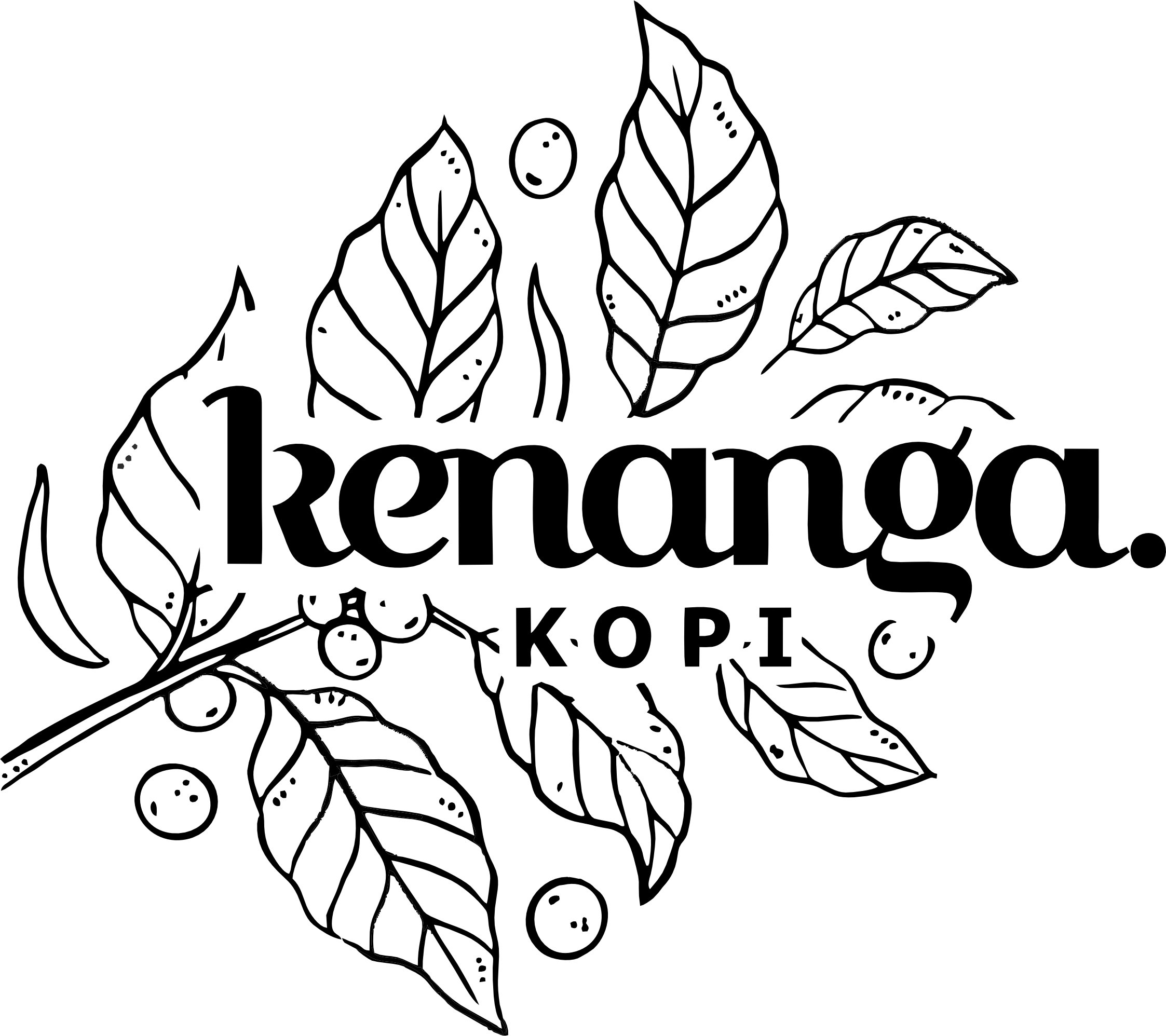 kopi kenanga logo hitam